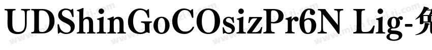 UDShinGoCOsizPr6N Lig字体转换